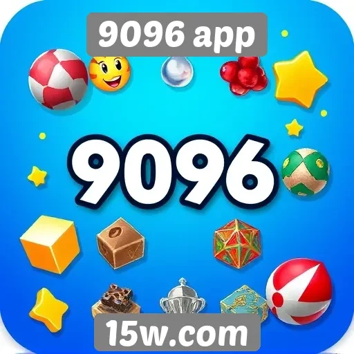 Variedade de jogos disponíveis no 9096 app